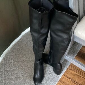 Bar III Black Over the Knee Boots